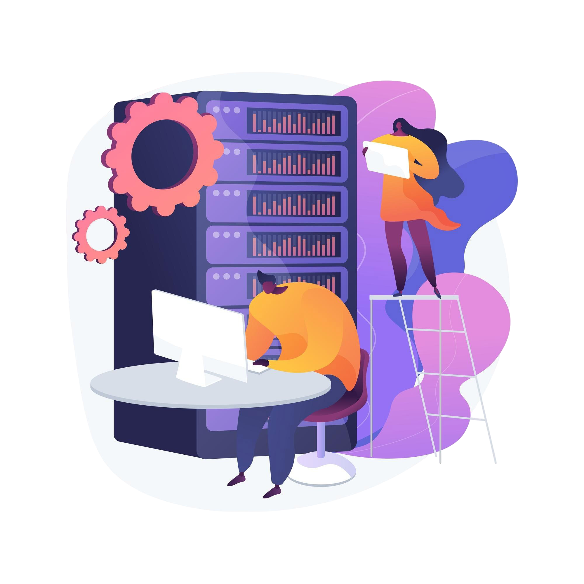 big data storage abstract concept illustration