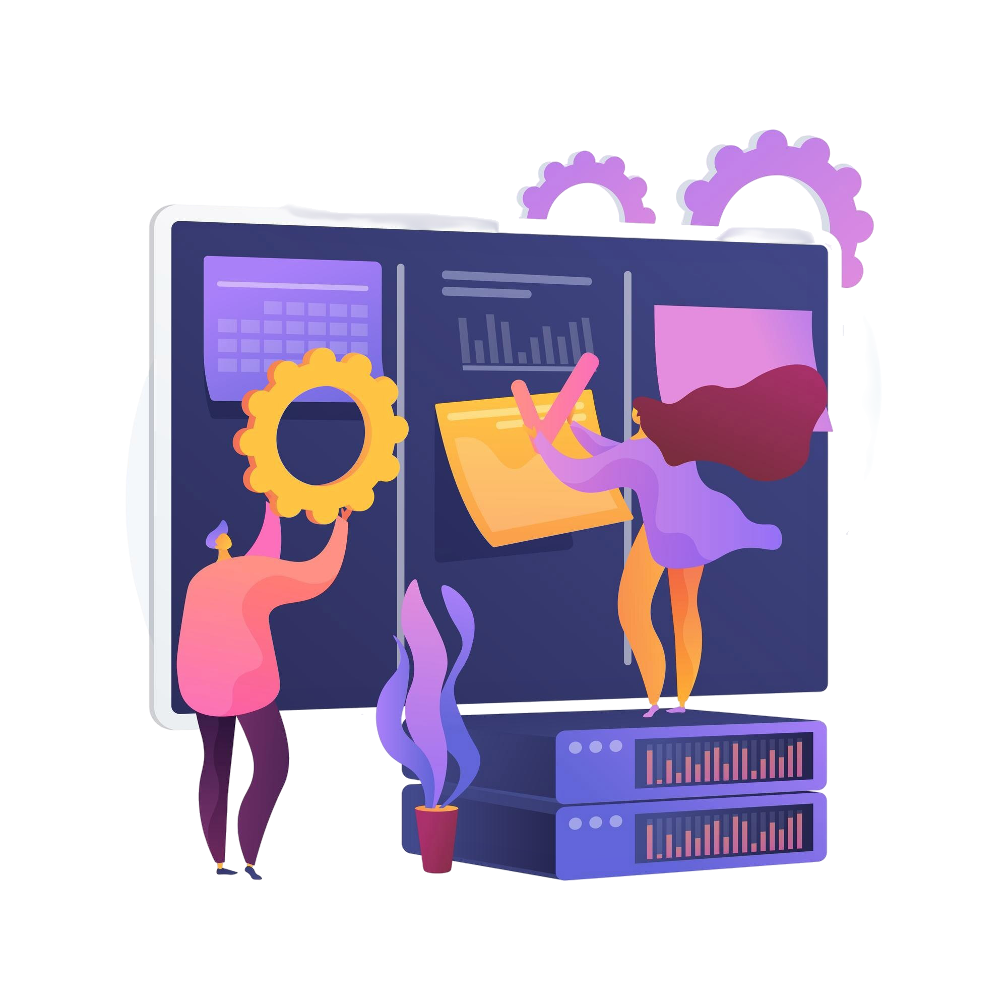 task management abstract concept illustration